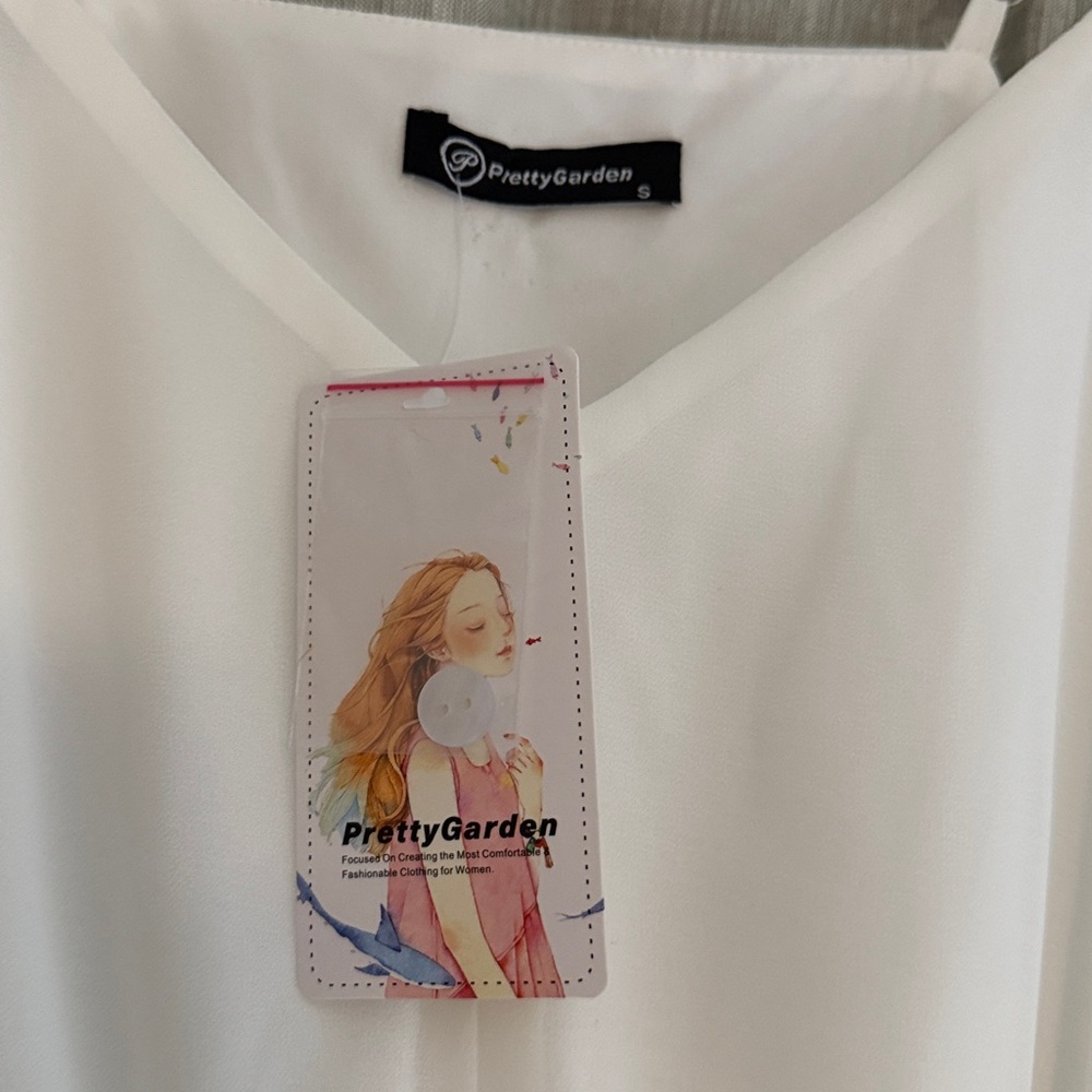 White midi summer dress - Picture 3 of 3